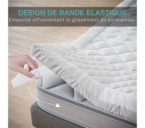 Surmatelas X Zones En Microfibre Prot Ge Matelas Epais Et