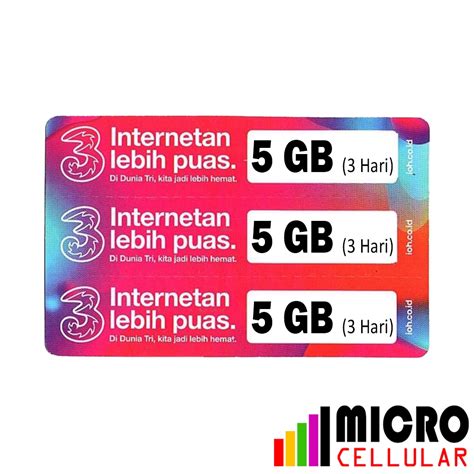 Jual Voucher TRI HAPPY 5 GB 3 Hari Kuota Reguler 24 Jam Lokal Data