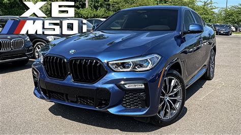 2021 Bmw X6 M50i In Phytonic Blue Walkaround Review Exhaust Sound