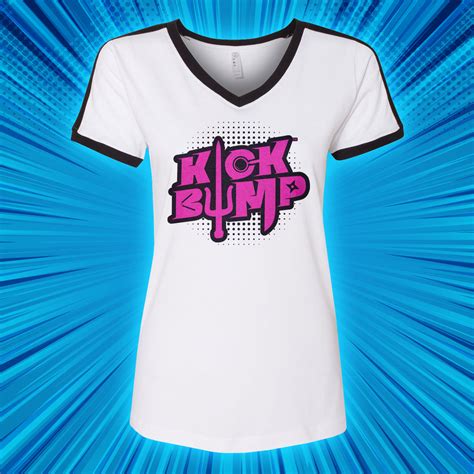 Kick Bump Girls Short Sleeve V Neck Spy Ninjas Store Spyninjasstore