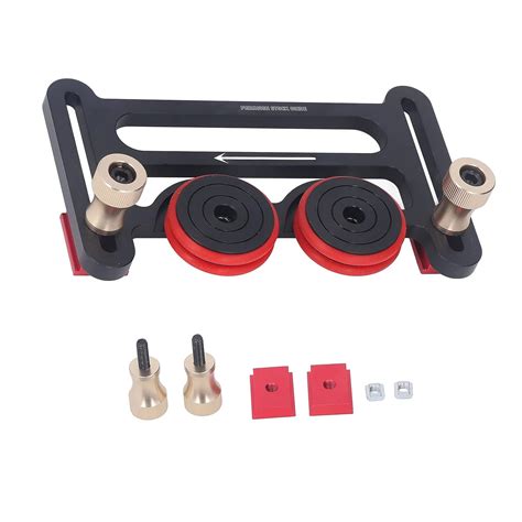 Double Wheel Bearing Stock Roller With Sliding Blocks Table Saw Feeding