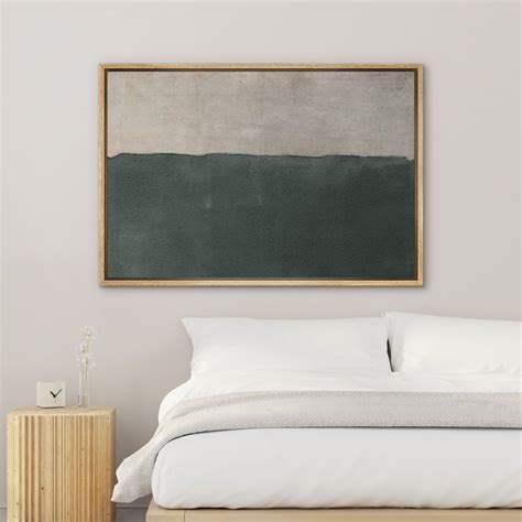 Idea Wall Minimal Landscape Pastel Green Modern Contemporary Art Chic