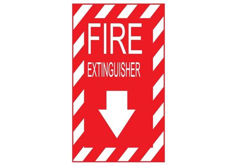 Fire Extinguisher Sign Vector | Free Vector Art at Vecteezy!