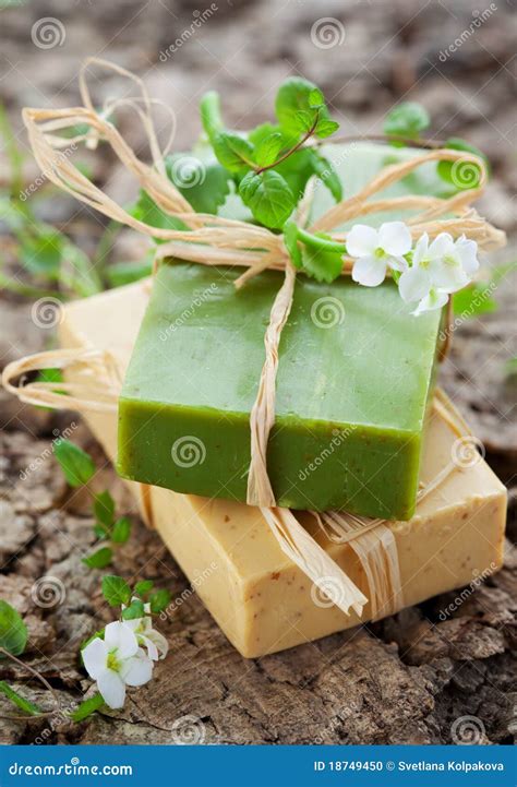 Natural Handmade Soap Stock Photo Image Of Organic Aroma 18749450