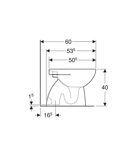 Cuvette Wc Au Sol Publica Sortie Horizontale Geberit Off