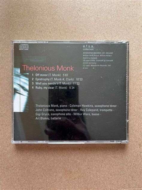 Thelonious Monk Jazz Masters 100 Anni Di Jazz CD Nuovo EBay