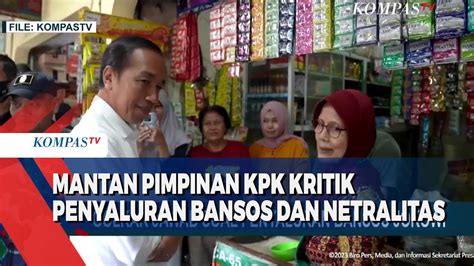 Eks Pimpinan KPK Sampaikan Seruan Moral Ke Jokowi YouTube