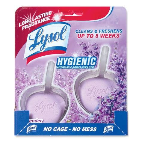 Lysol® Brand Hygienic Automatic Toilet Bowl Cleaner Cotton Lilac 2pack J And P Supply Inc