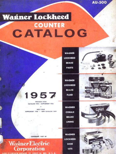 1940-1957 Wagner Lockheed Brake Parts Catalog - PDF - Vintage MoParts