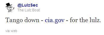 LulzSec takes down the CIA website | Ubergizmo