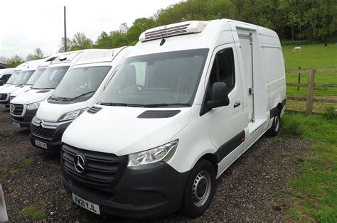 Used 2021 Mercedes Sprinter Mwb 314 Refrigerated Freezer Van For Sale