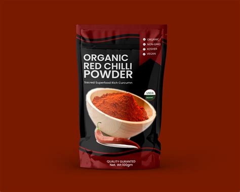 Chili Powder Pouch Design Behance