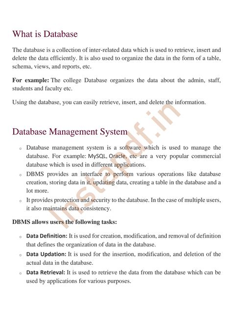 SOLUTION Dbms Notes Studypool