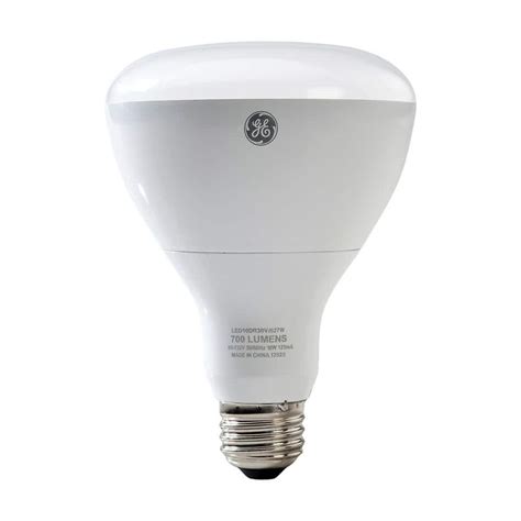 GE 65W Equivalent Daylight (5000K) High Definition BR40 Dimmable LED ...