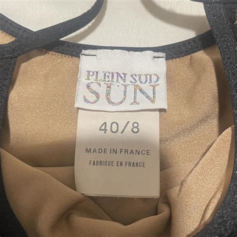 Vintage Plein Sud Sun Nude Bodycon Mini Dress With Depop