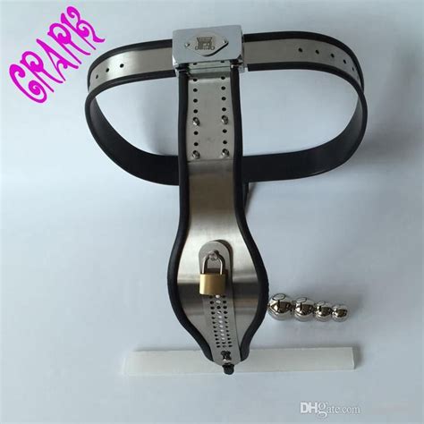 Stainless Steel Underwear New Women T Chastity Belt With Anal Plug Fetish Chastity Devices Sex