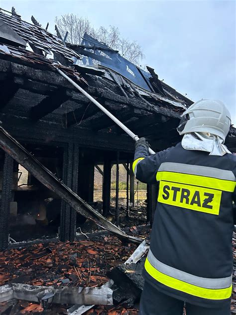 Pożar budynku mieszkalnego w Droginii Komenda Powiatowa Państwowej