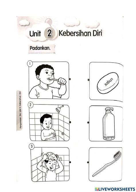 Kebersihan Diri Online Exercise For 1 Live Worksheets