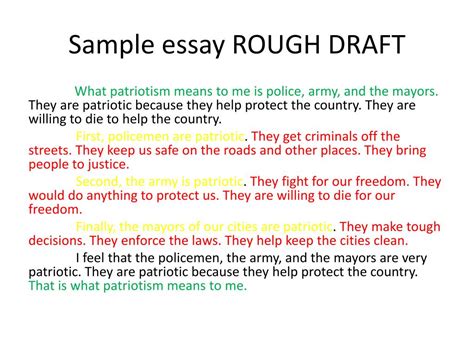 Ppt Sample Essay Rough Draft Powerpoint Presentation Free Download Id 2572262