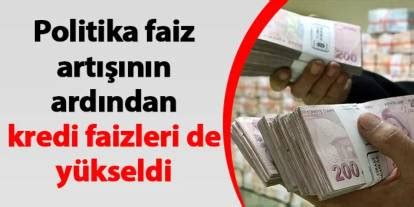 Politika faiz artışının ardından kredi faizleri de yükseldi Trabzon