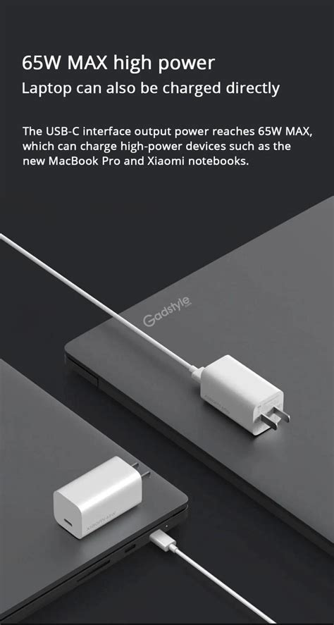 Xiaomi Mi Gan Charger W Type C Usb Charger Gadstyle Bd