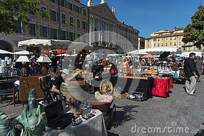 Place Du Palais De Justice Antique Market Nice France France Scenes