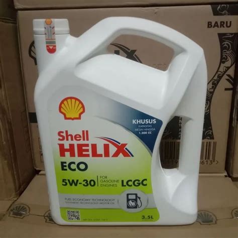 Oli SHELL HELIX ECO SAE 5w 30 LCGC Kemasan 3 5L Lazada Indonesia