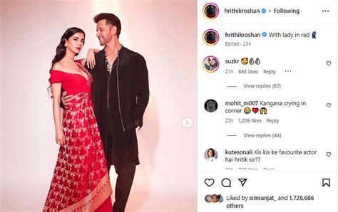 Hrithik Roshan Shares Pictures With Saba Azad Actor Ex Wife Sussanne