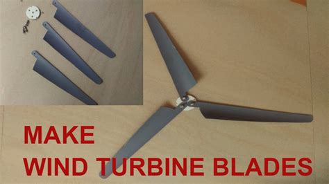 Make Mini Wind Turbine Propeller Blades Diy Tutorial Youtube