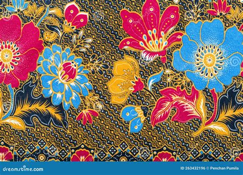 The Batik Sarong Pattern Background In Thailand Traditional Batik