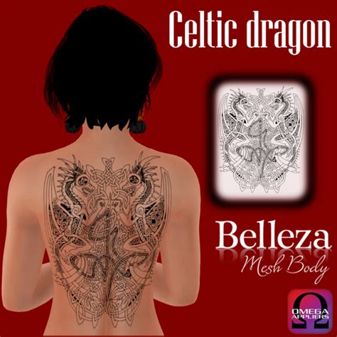 Second Life Marketplace - Celtic dragon tattoo 4