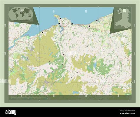 Conwy Region Of Wales Great Britain Open Street Map Locations Of