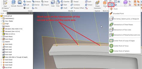 Come Creare Un Foro Su Una Superficie O Faccia Curva In Inventor