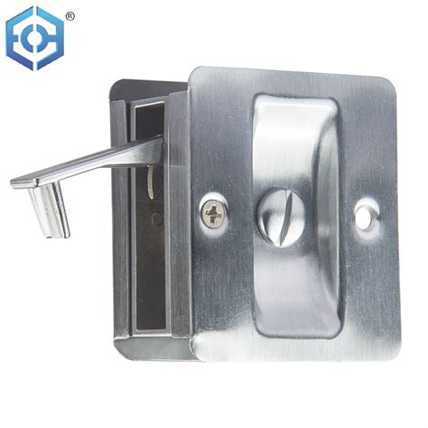 Factory Direct Sale Brass Or Stainless Steel Round Cavity Double Turn Privacy Slide Pocket Door