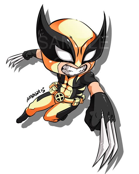 Chibi Wolverine By Ah Mon On Deviantart