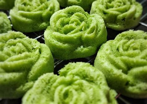 Resep Bolu Matcha Mawar Kukus Oleh Asriwida Cookpad