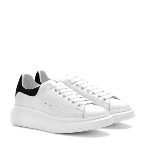 Alexander Mcqueen Leather Sneakers In White Lyst