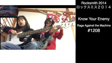 Audrey Kate Play ROCKSMITH 1208 Know Your Enemy Rage Against The