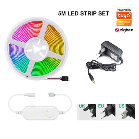 Tuya Zigbee M M M M M Smart Led Strip Rgb Warm White Dimmable