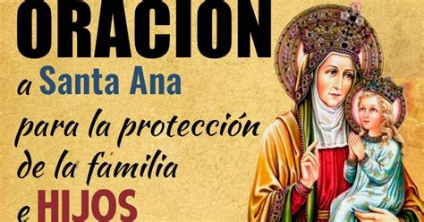 Oración A Santa Ana Pidiendo La Protección Y Gracia De Los Hijos