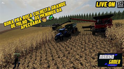 ATENCAO LIVE ON JOGANDO FARMING SIMULATOR 19 MAPA TOP FAZENDA SANTA