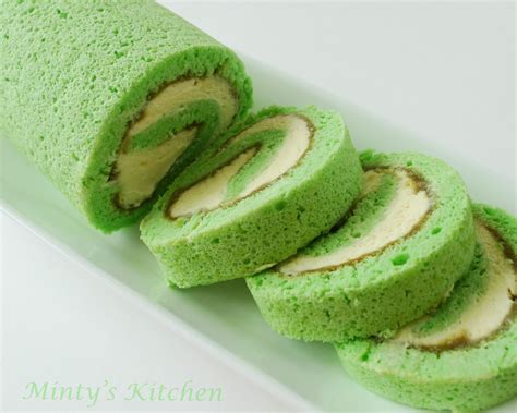 Minty S Kitchen Pandan Kaya Swiss Roll