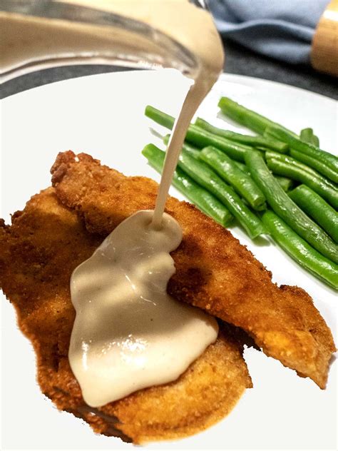 Chicken Schnitzel With Mustard Cream Sauce Recipe Schnitzel Recipes Chicken Schnitzel