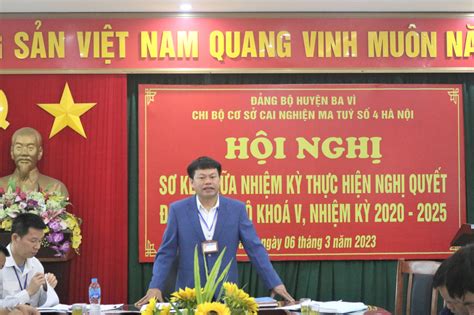 Hội nghị sơ kết giữa nhiệm kỳ thực hiện Nghị quyết Đại hội Chi bộ khóa