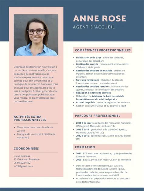 Exemple De CV Pour Se Faire Recruter Dans Une Mairie