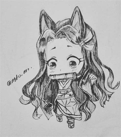 Nezuko Drawing Pencil Kimetsu No Yaiba Demon Slayer Pencil Drawings Drawings Art