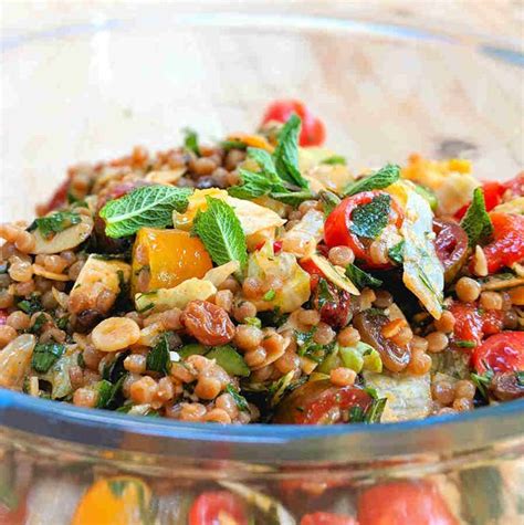 Giant Couscous Salad Recipe Cuisine Fiend