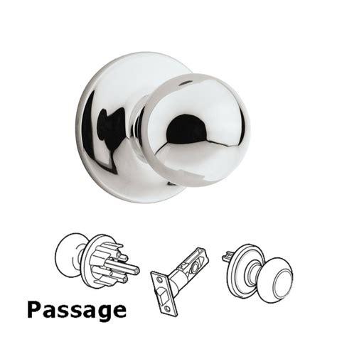 Polo Collection Polo Passage Door Knob In Bright Chrome By Kwikset