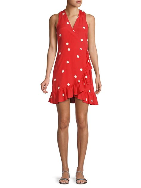 Shop Rails Madison Polka Dot Wrap Dress Saks Fifth Avenue