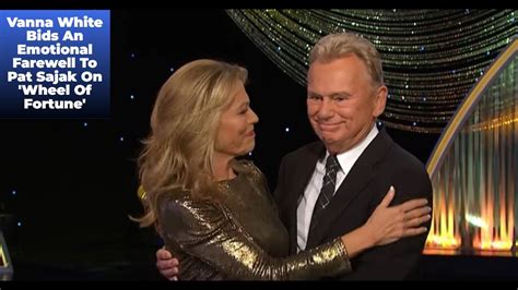 Vanna White Bids An Emotional Farewell To Pat Sajak On Wheel Of